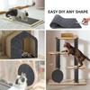 2pcs Cats Scratching Post Furniture Protectors Trimmable NonSlip Polyester Carpet Pad