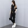 Elegant Slim Fit Summer Outfit Ice Silk Sportswear Set Casual Two Piece for Women