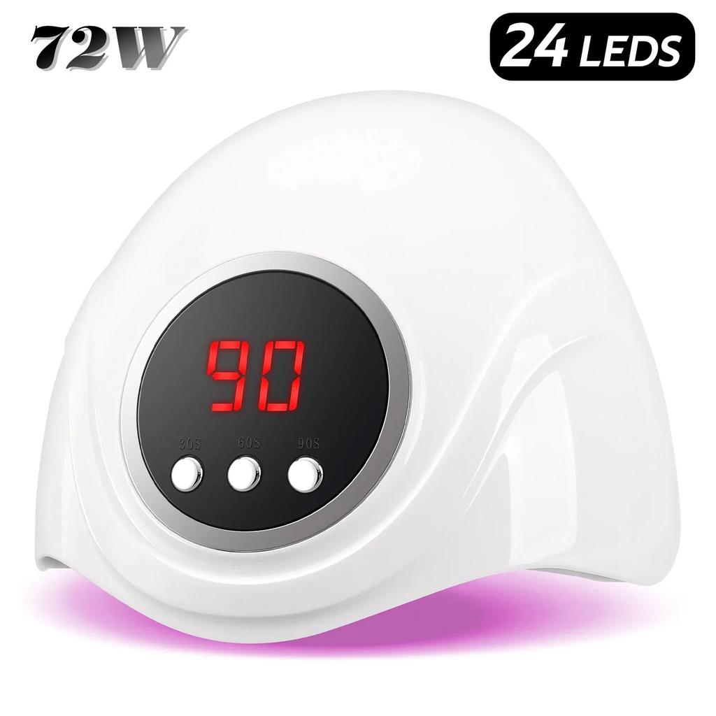 88W UV LED Nail Lamp 24 LEDs Nail Dryer for Nails Gel with 3 Timer Settings Professional UV Cabin Manicure Lamp Nail Art Tools