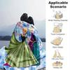 1pc Frozen Elsa & Anna Snowflake Design Throw Blanket Perfect for Home Decor, Couch Cover, Outdoor Use, Gifts, Soft Blanket Bedroom, Living