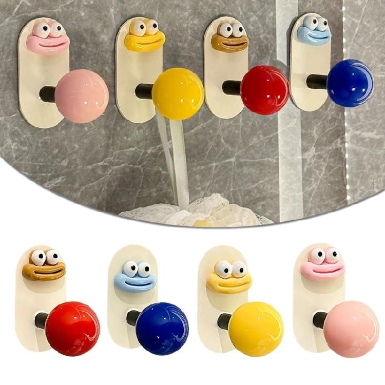 Pack Of 5 Rustproof Strong Adhesive Plastic Towel Hooks Easy Install Bathroom Hanging Hook Wall Mounted Clothes Hangers