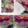 2D Flat Printing 2pcs Curtain Scene Curtain Lotus Flowers On Water Digital Printed Polyester Drapes Festive Wall Decor Use for