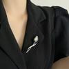 Gold Color Lapel Pins Elegant Rose Brooch Daily Wear Rose Flower Brooch  Jackets