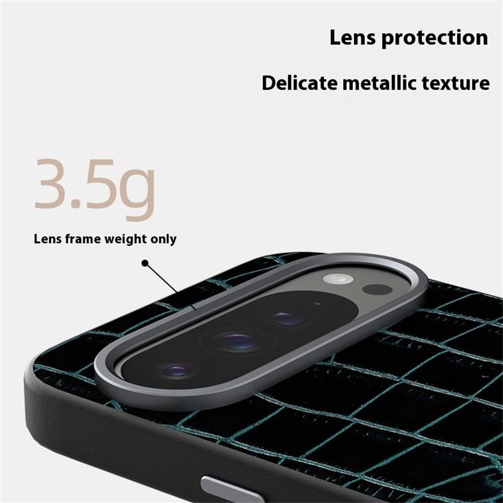 ABEEL For Google Pixel 9 Pro/Pixel 9 Case Compatible with MagSafe Crocodile Texture Micro-Embossing Back Cover