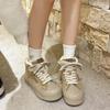 Women's Casual Sneakers 2024 Winter Fashion New Shoes for Women Short Plush Flat Cotton Shoes Platform Ladies Walking Shoes