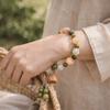 Lotus Charm Tibetan Buddha Bracelet Charm Jewelry Wooden Beads Bracelet  Anxiety Relief