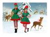 Kids' Christmas Elf Costume - Unisex Parent-Child Green Cosplay Outfit for Holiday Parties