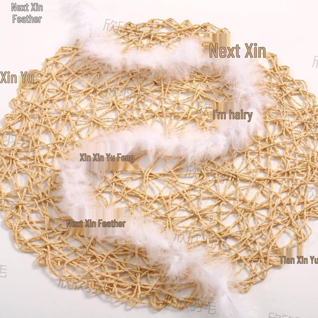 Turkey Feather Flat Trim for Hats, Skirts, and Bouquets