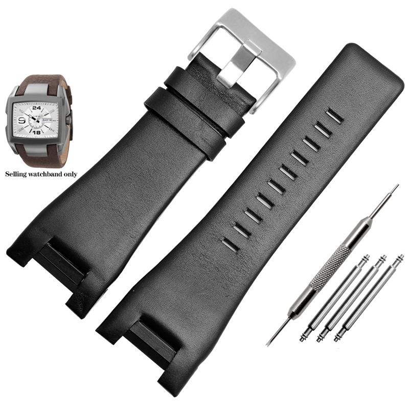 

Ремешок для часов из натуральной кожи с насечками для Diesel DZ1216 DZ1273 DZ4246 DZ4247 DZ287 Браслет для часов Мужской ремешок для часов Ремешок для наручных часов 32mm-18mm