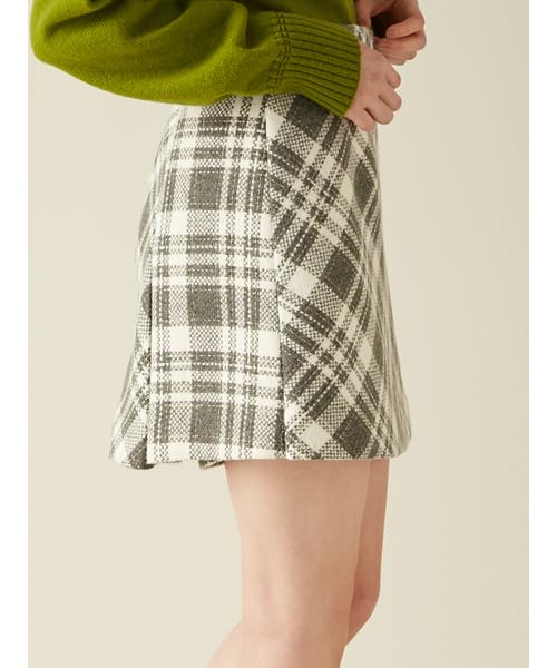 Roving Check Skirt Shorts LWFP254093GRY0