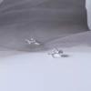 Beixi s925 Sterling Silver French Rose Stud Earrings - Elegant Floral Miniature with a Cool, Minimalist Style