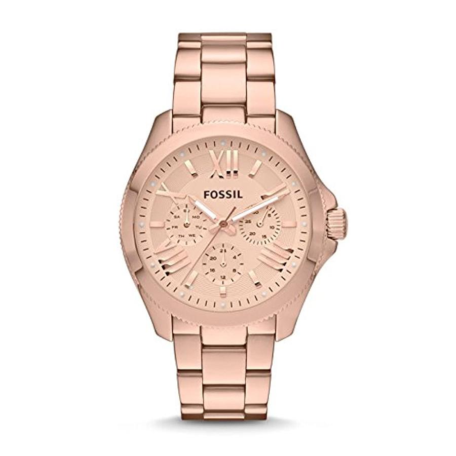 

Fossil Women s Quartz Watch - Stainless Steel Case, Three-Hand, Scratch-Resistant Glass Mirror AM4511 розового золота