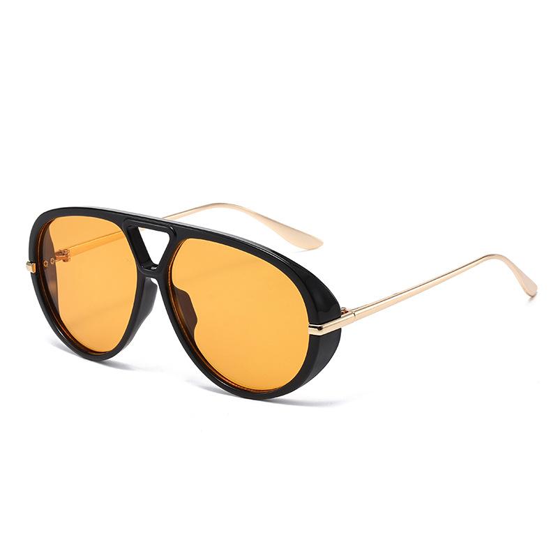

New Vintage Pilot Round Sunglasses Women Men Metal Frame Sun Glasses Circular Eyewear Sunglasses for Male Female Eyeglasses MULTI
