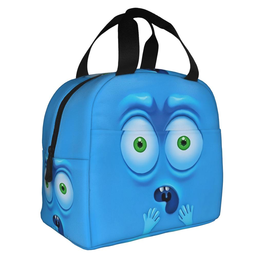 Funny Expression  Portable Lunch Box for Women Waterproof  Thermal Cooler Food Insulated Lunch Bag School