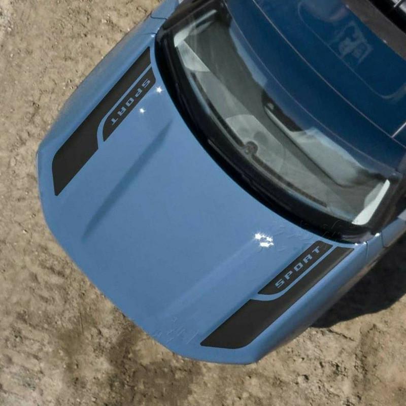 Bronco Sport Mustang Car Hood Decals - Sports Version