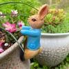1Pc Resin Sculpture Rabbit Garden Decoration, Outdoor Animal Resin Statue,No Batteries Required, Indoor, Outdoor, Outdoor Garden Decorations Ornaments