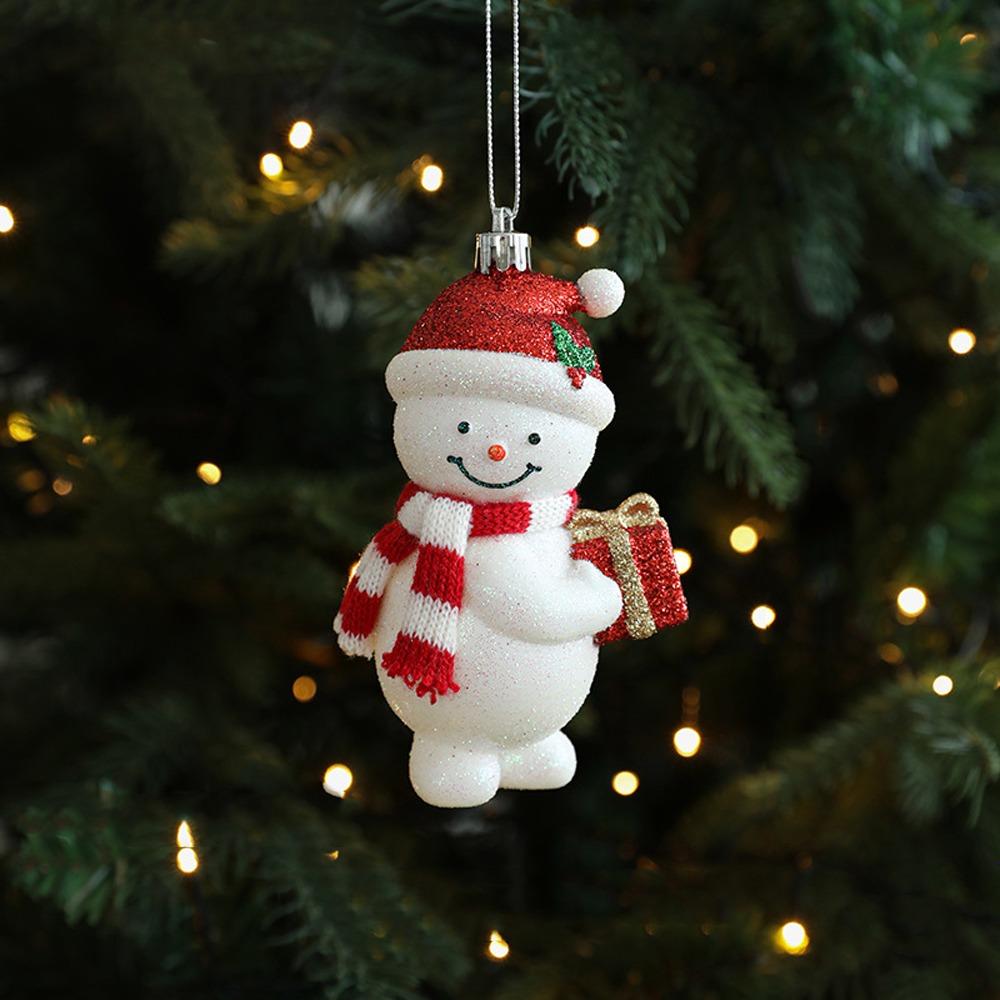 Santa Claus Christmas Elf Pendant Shiny Red Merry Christmas Decor  Holiday Party Decor
