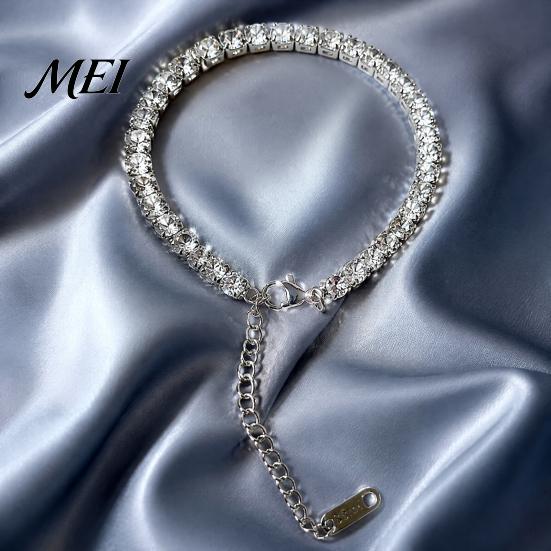 Decorative Ankle Jewelry 4mm Cubic Zirconia Classic Tennis Bracelet, Adjustable Rhinestone Anklet Foot for Women, Hypoallergenic Dainty Bracelet