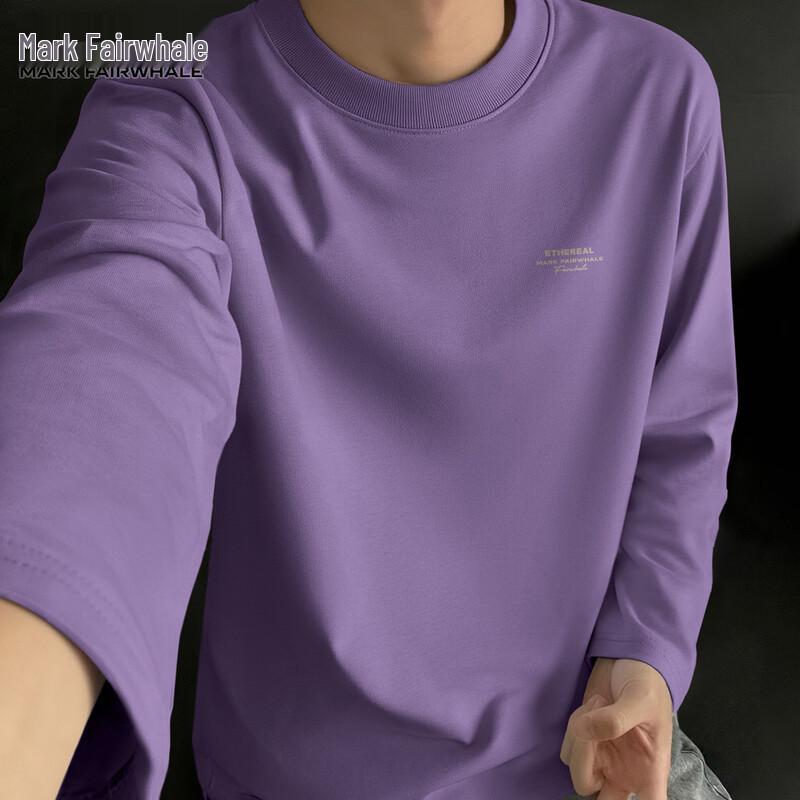 Mark Fairwhale Men's Pure Cotton Long Sleeve Crew Neck T-Shirt