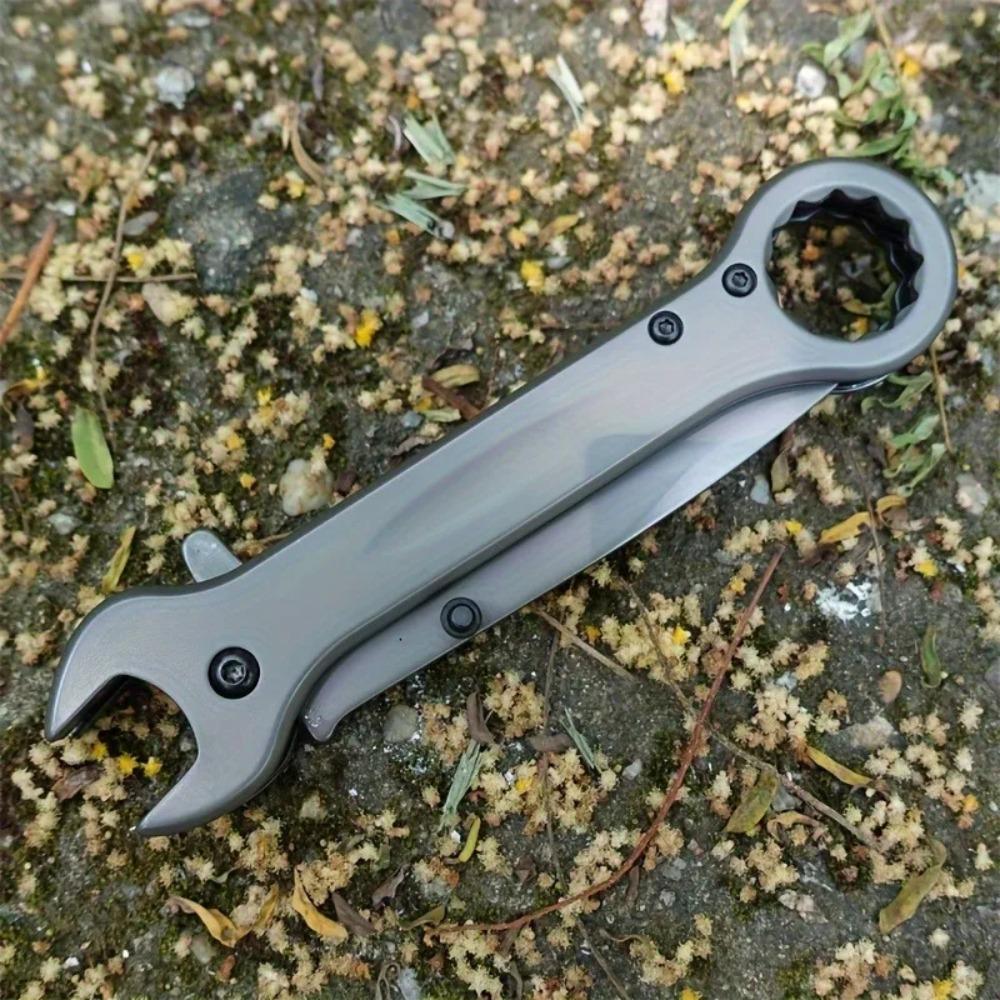 Integrierter Multifunktionsschlüssel, Outdoor-Klappmesser, Messer aus hochhartem Edelstahl, tragbare Multifunktionstasche,
