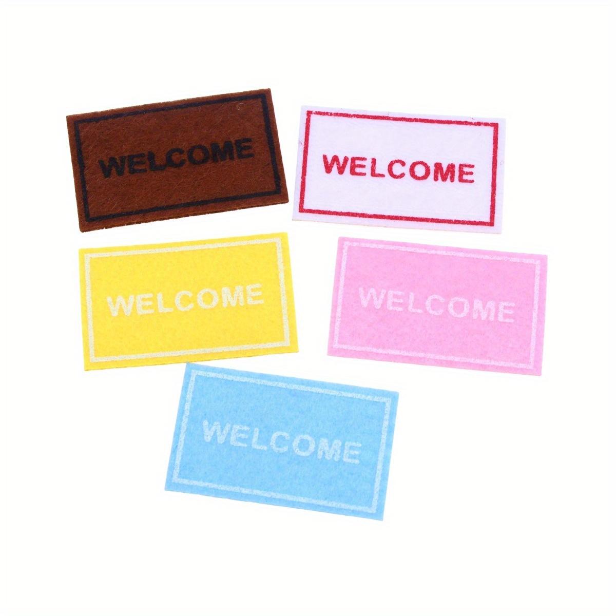 

5 шт. кукольный домик мини нетканый ковер ткань аксессуары для жизни куклы миниатюрный коврик для моделирования кукла украшение дома 5pcs