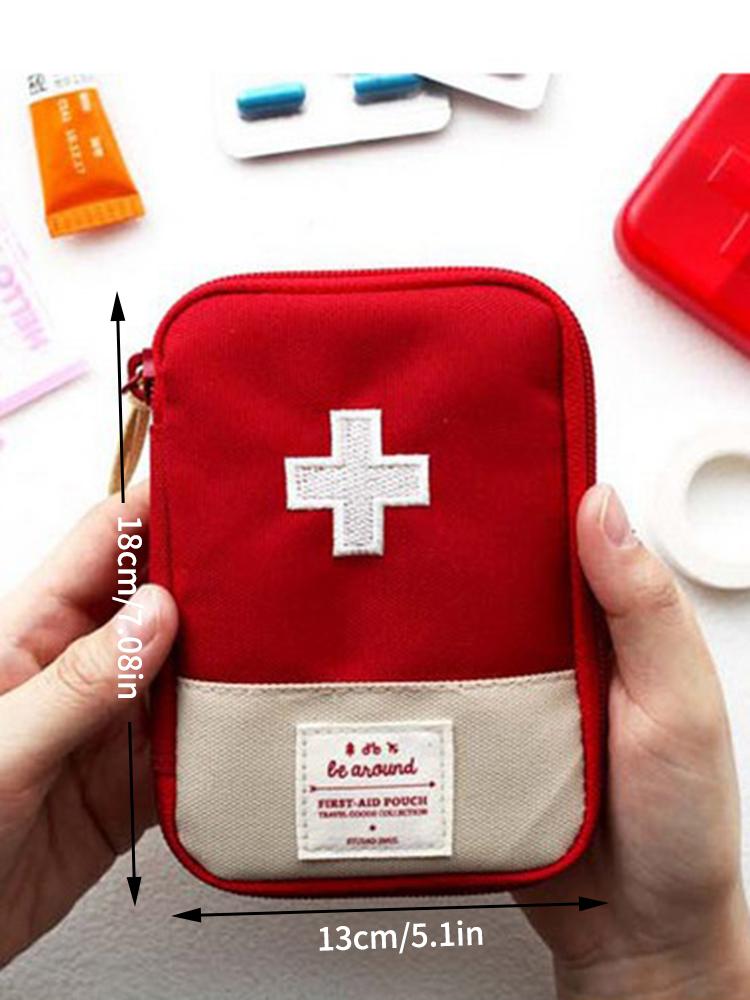 High-Capacity Portable First Aid Kit, Travel Medicine And Medication Storage Bag Oxford Cloth Organizer Box Emergency Survival