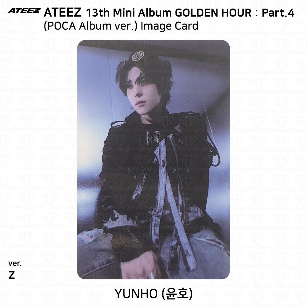 ATEEZ 13. Mini-Album Golden Hour Teil 4 POCA Album Version. Fotokarte