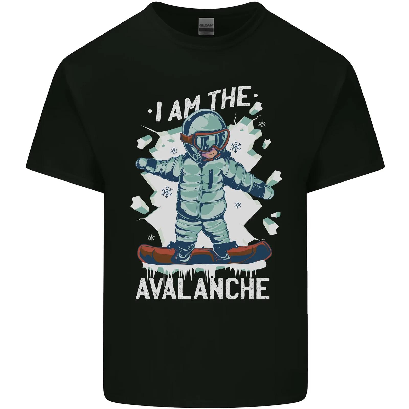 

Snowboarding I Am the Avalanche Funny Kids T-Shirt Childrens XL