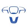 Blue Steering Wheel Frame Trim Cover for Dodge Challenger/Charger/Durango 2015+