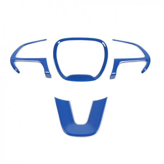 Blue Steering Wheel Frame Trim Cover for Dodge Challenger/Charger/Durango 2015+
