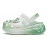 נעלי Crush Clog 811 עשויות מ-Xiaodie Zangchun Freshness Butterfly Hole Shoes יוניסקס אותו ירוק ולבן