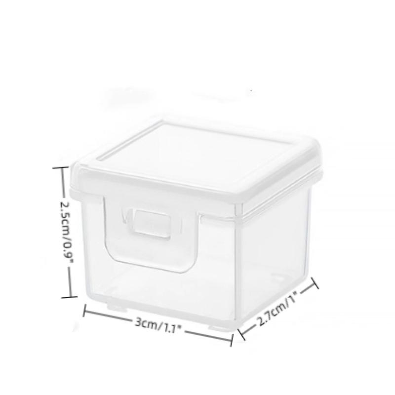 Clear Rectangular Coin Cases Capsules Container Holder Storage Box Plastic For Storing Coins Bins