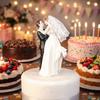 Resin Couple Wedding Cake Topper Elegant Design Bride Groom Figurine  Wedding Party