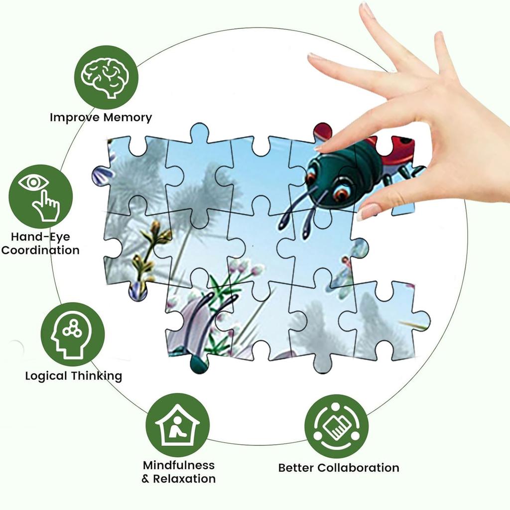 Seven-Spotted Paper Puzzle DIY Animal Model Educational Craft Toy For Kids