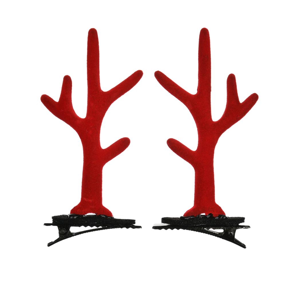 Christmas Hair Clip Hair Barrettes Hair Bow Headpieces Winter Bow Reindeer Barrettes Headwear Hair Accessories