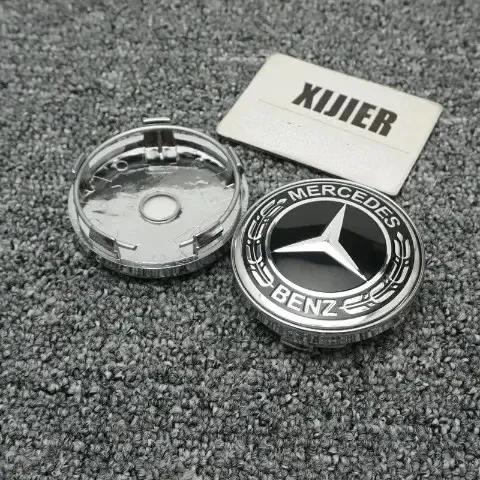 4PCS 60mm Diameter ABS Hub Cover for Mercedes-Benz Cars And SUVs Replacement Wheel Hub Cap