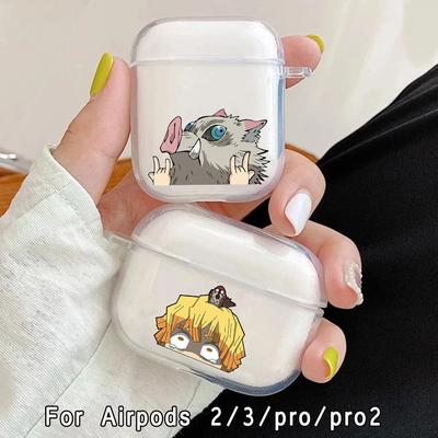 Puzdrá na Airpod Anime Demon Slayer Air Apple Pro 3 pre Airpods Pro Pro2 2 Puzdrá na Airpord tretej generácie Tanjirou Nezuko Cover Funda