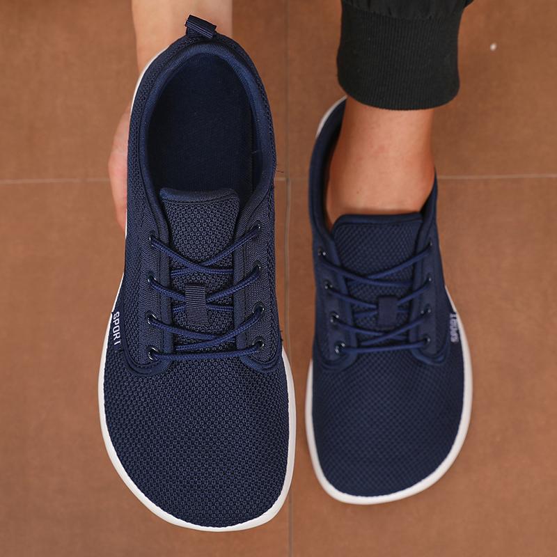Zapatillas Deportivas Únicas de Malla Flexibles Punta Ancha Transpirables Minimalistas Zapatos para Caminar Actividades al Aire Libre Tenis Plegables Zapatos para Hombre