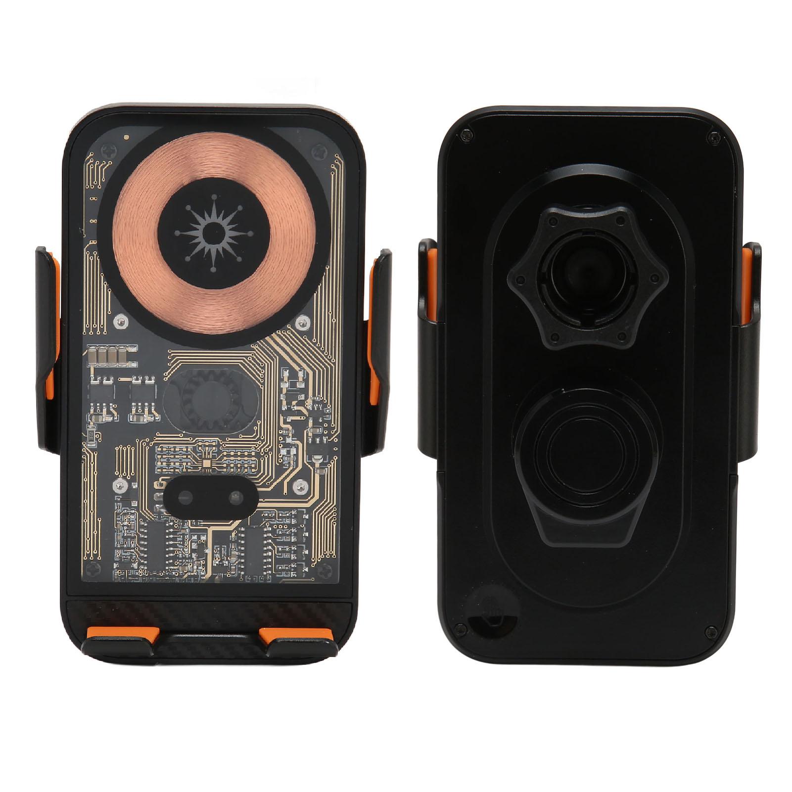 Wireless Car   Transparent   360 Rotatable Bracket Touch Button NaIntelligent Sensor Phone Holder Mount