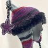 Soft Thick Unisex Warm Knitted Hat, Faux Fur Lined Winter Beanie With Stylish Ear Flaps & Tassels For Cold Weather Outdoor Use