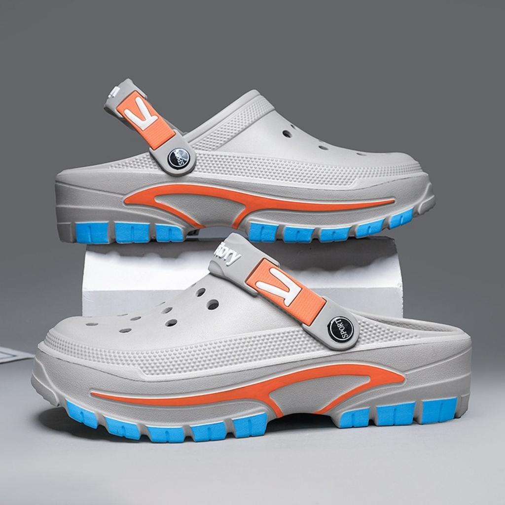 Cave Shoes for Men, Summer Fashion Trend, Versatile, Thick Soled, Non Slip Sandals for Casual Wear, Breathable and Comfortable Hole Shoes