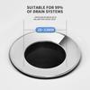 Not Clog Drain Stoppers with Accuracy Meshing Press Appear Sink Filter Steel ABS Coating Drain for Basin Bathtubs Kitchen