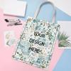 Personalized Tote Bag Canvas Tote Bag With Customizable Pictures And Text Reusable Grocery Bag