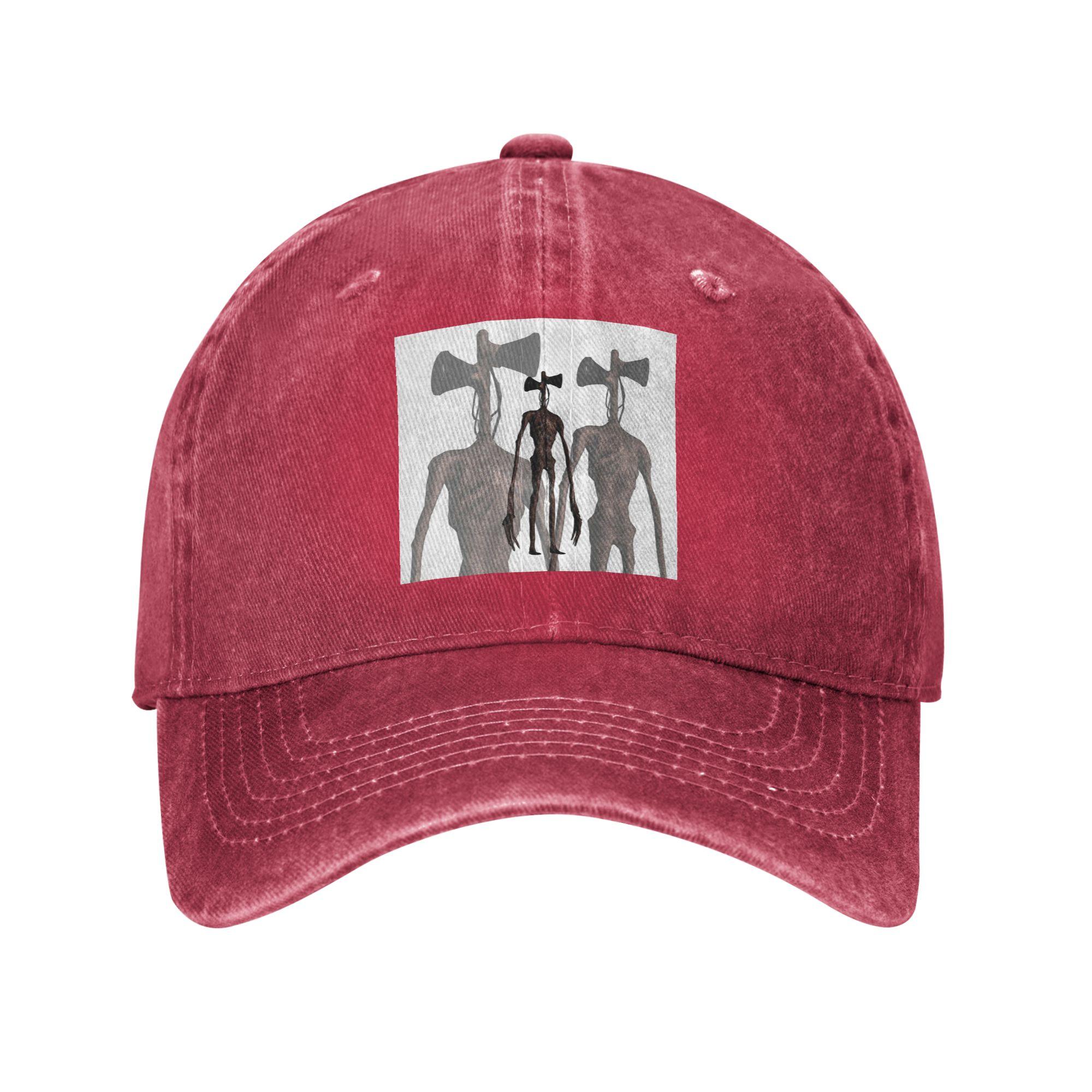 

Сиреноголовый трансголовый Выстиранные джинсовые бейсболки Snapback Бейсбольные кепки Дышащая кепка для улицы Унисекс One Size