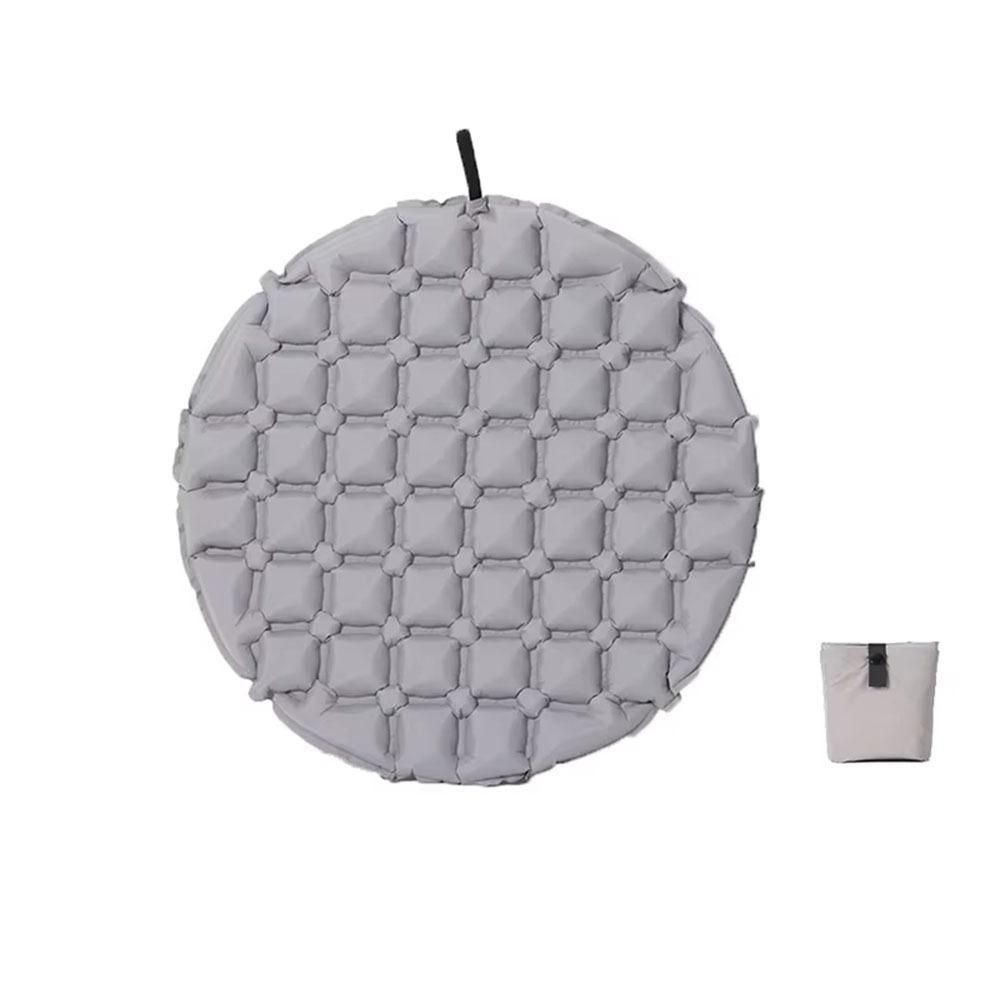 

Lightweight Portable Inflatable Seat Cushion Foldable Waterproof Air Sitting Pad Soft Pad Comfort Camping Chair Mat Fishing серый