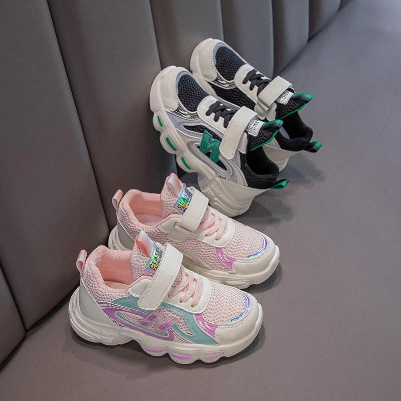 Детская обувь Детские кроссовки Весна Средняя Детская сетчатая обувь Девочки сетчатая — фото 13