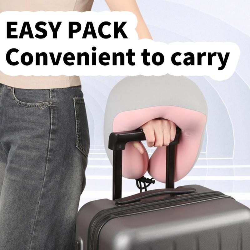 Ergonomic U Shape Travel Pillow Memory Foam Neck Support For Vehicle Plane Long Journeys And Office Use Train Relaxation