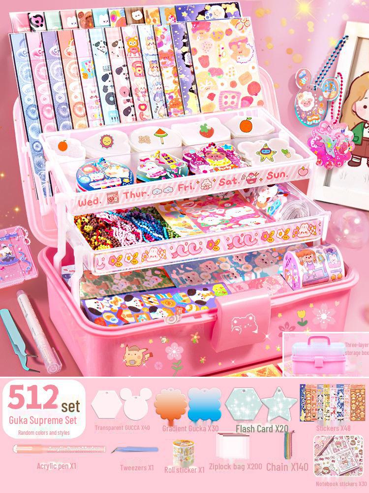 

Набор наклеек Guka из 3 слоев: Детская игрушка с подносом и местом для хранения крем-клея