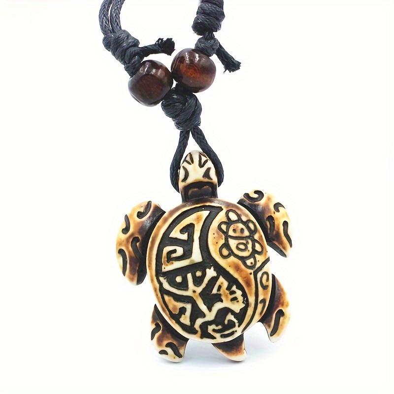 

Винтажные подвески-черепахи, бохо, резная черепаха из смолы, унисекс, для повседневной носки и в подарок, подходит для Хэллоуина, для любого сезона 1pc