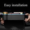 Led Atmosphere Light Car Seat Crevice Storage Box Usb QC3.0 Charging Port Seat B